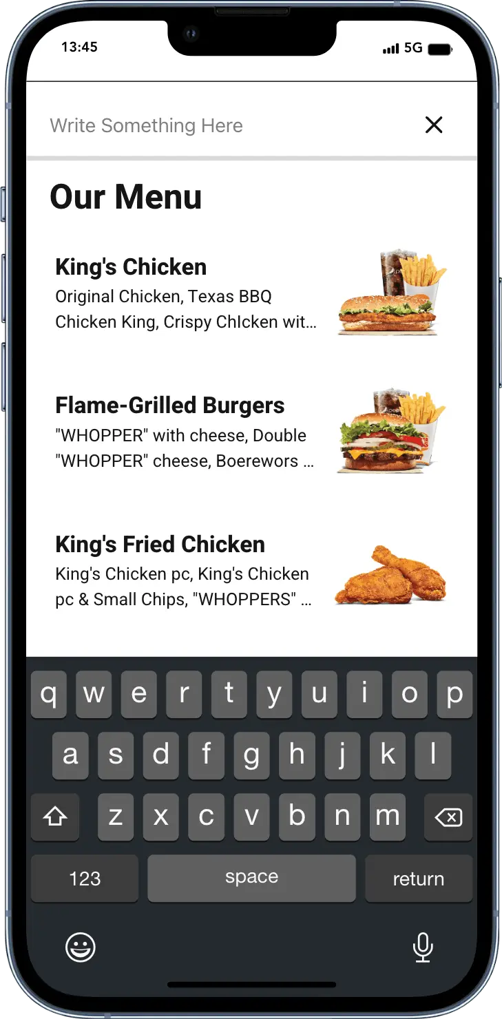 Food ordering, order tracker, ride requesting, user location tracking, directions