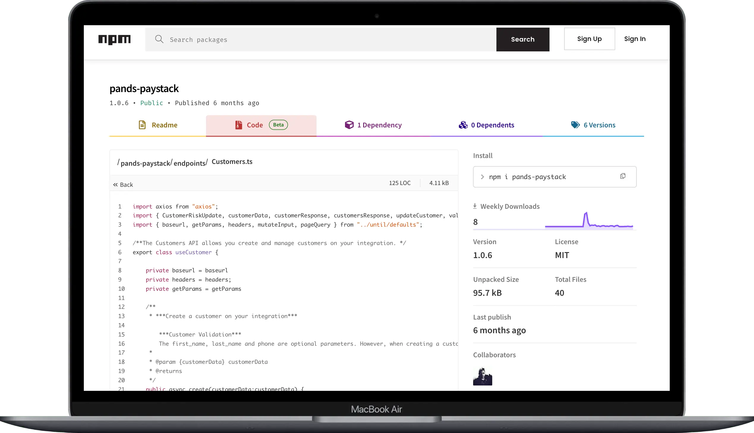 Typed Paystack API wrapper documented using paystack's documentation Used on recent project (Q4ME - not in resume due to NDA agreement)